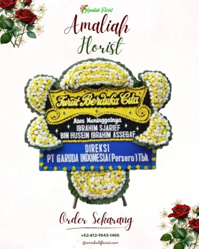 Papan Bunga Duka di Kebon Gede